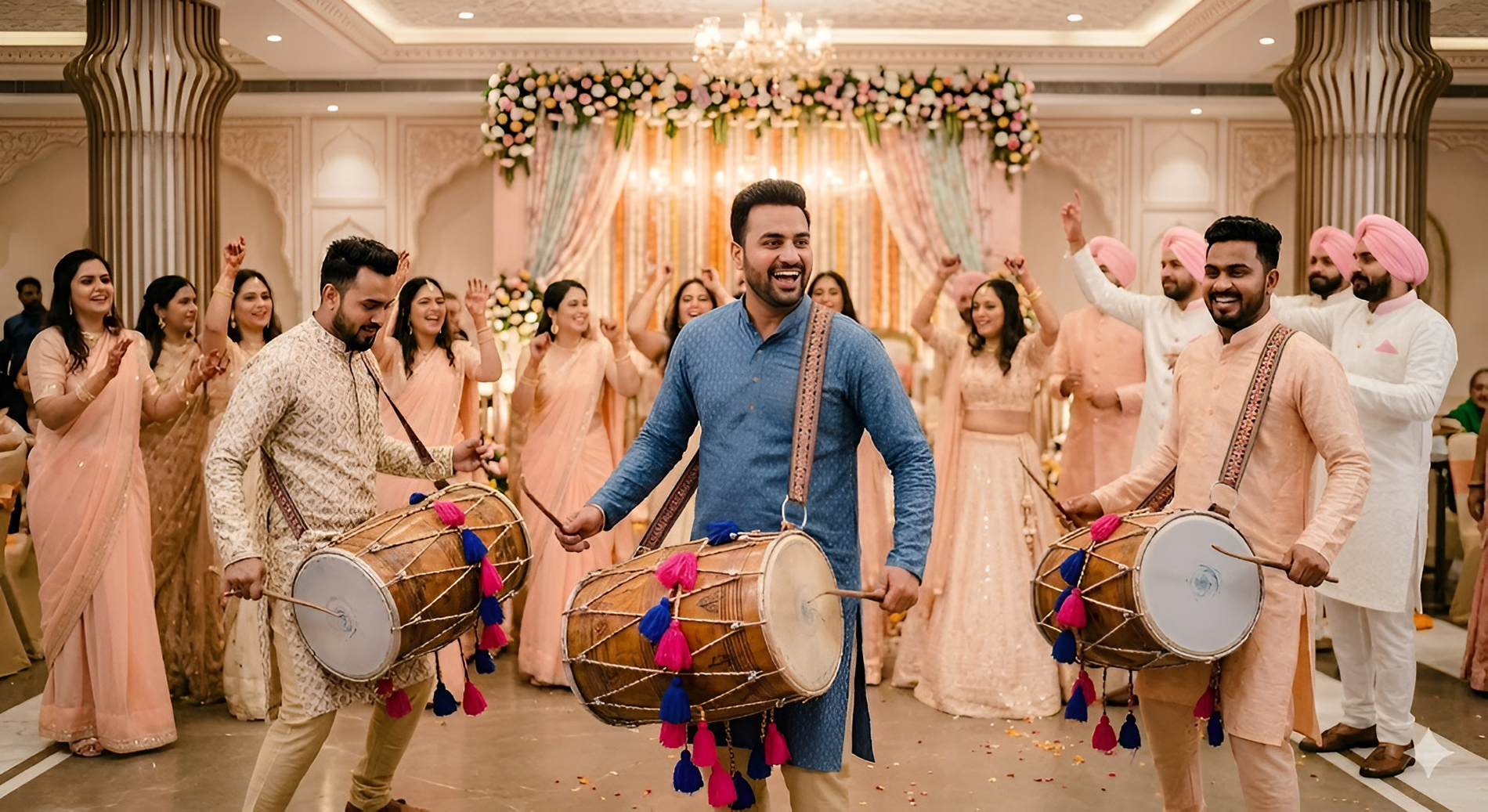 Wedding dhol wala for baraat in Jaipur