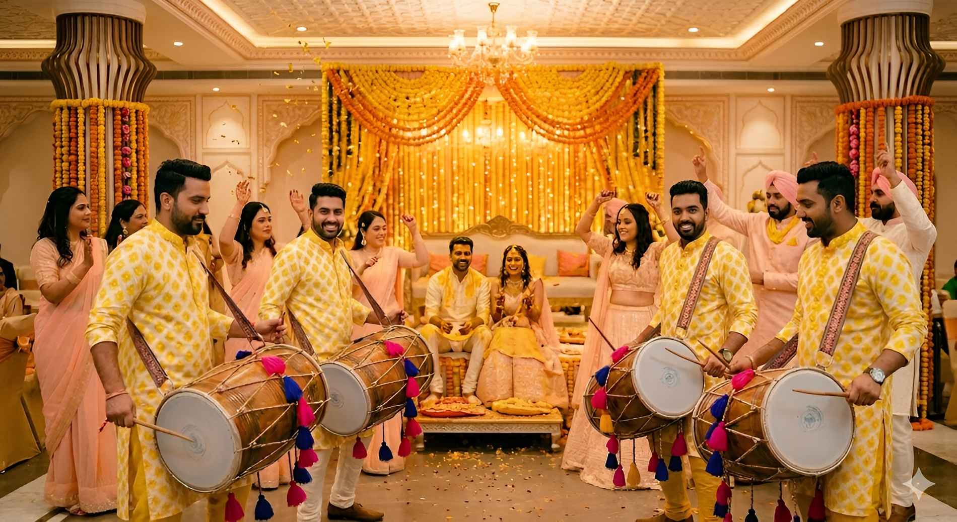 Haldi and sangeet dhol team Jaipur